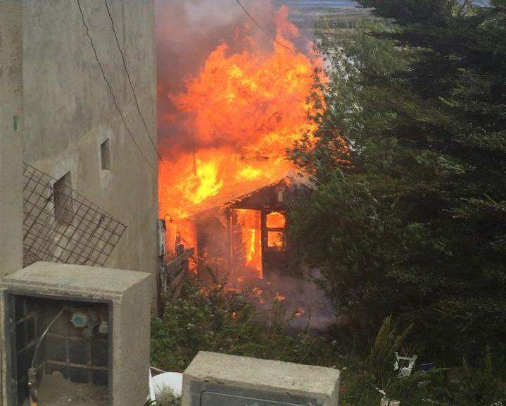 Una alpina quedó afectada totalmente por el fuego