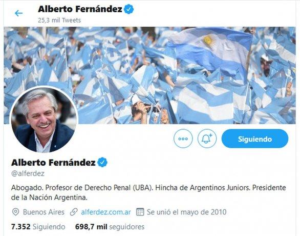 Alberto Fernández cambió su perfil en Twitter y afirmó que «empieza una nueva etapa»