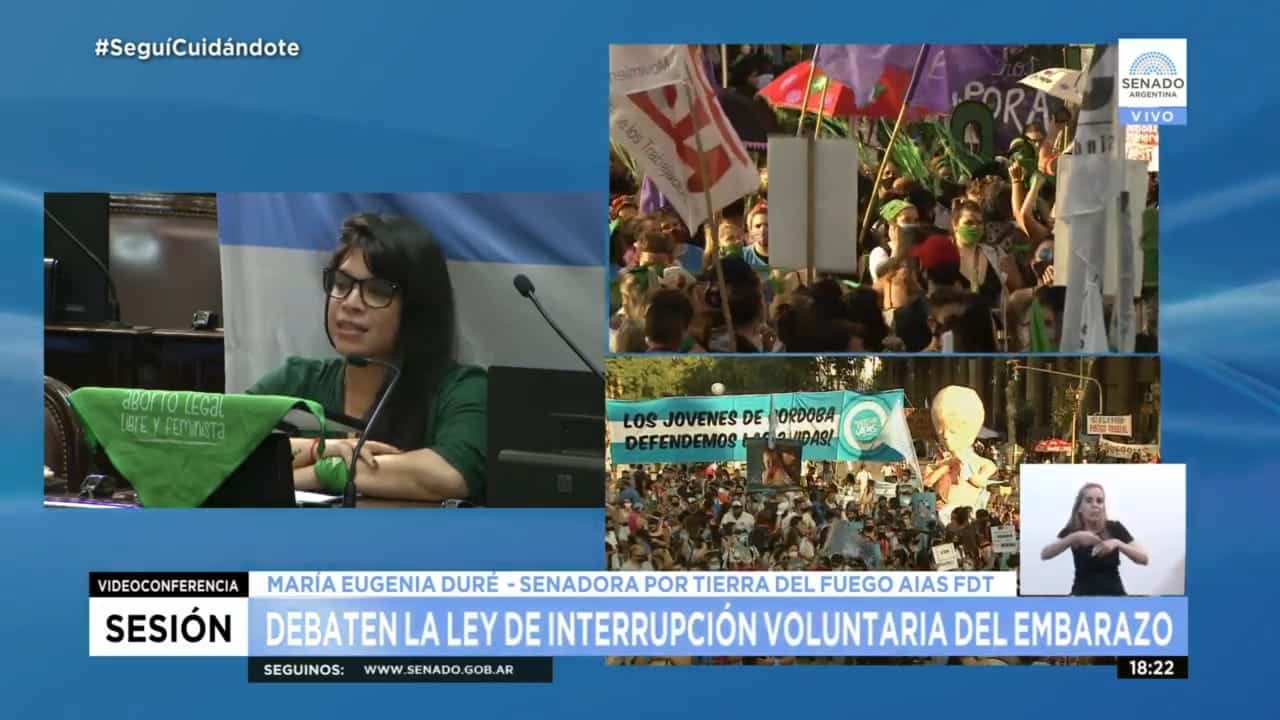 Duré: «Hoy todos y todas pusimos al aborto como un tema que dejó de ser tabú”