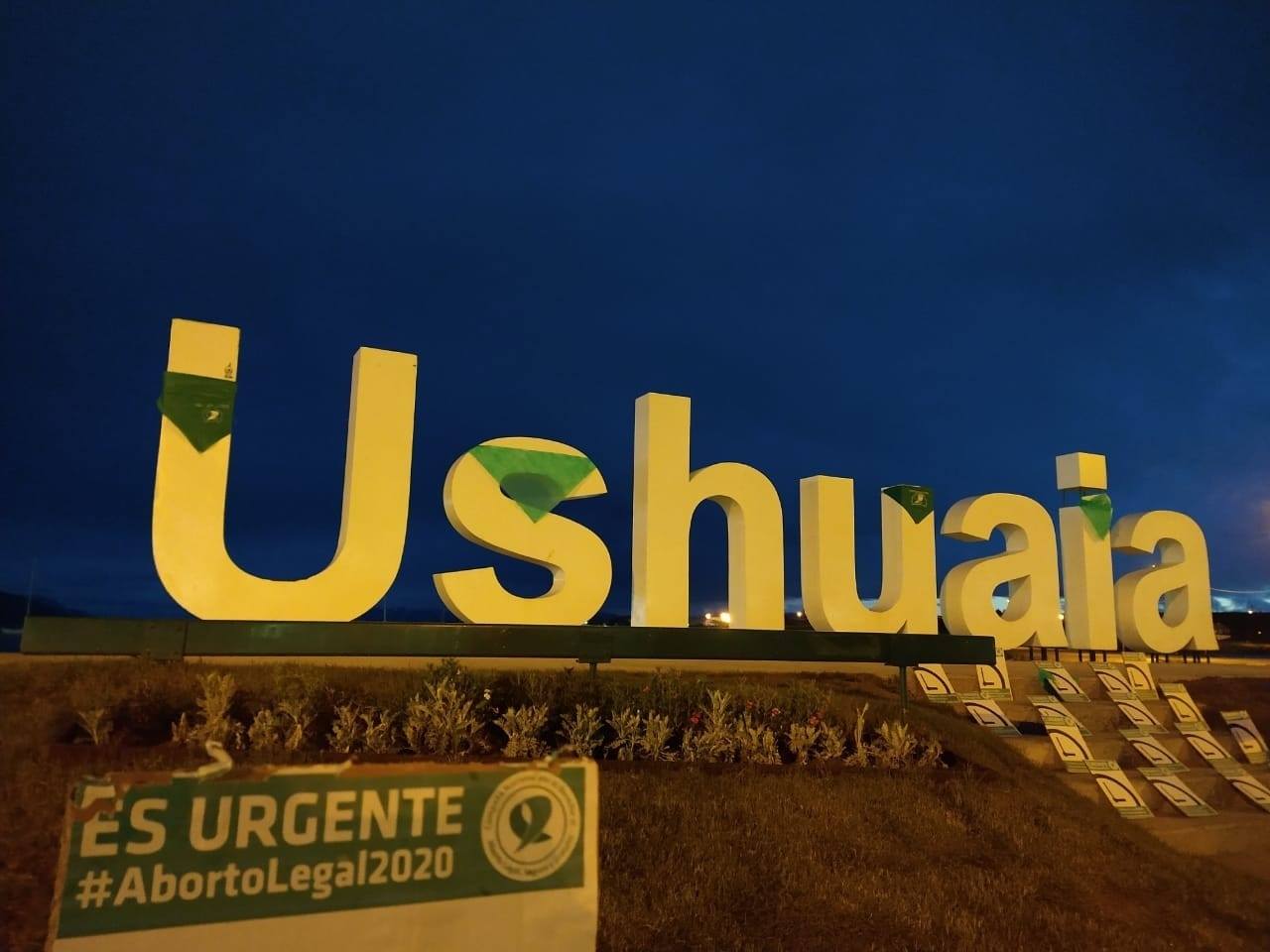 Aborto Legal: Ushuaia y Río Grande amanecieron con pañuelos verdes en un día clave