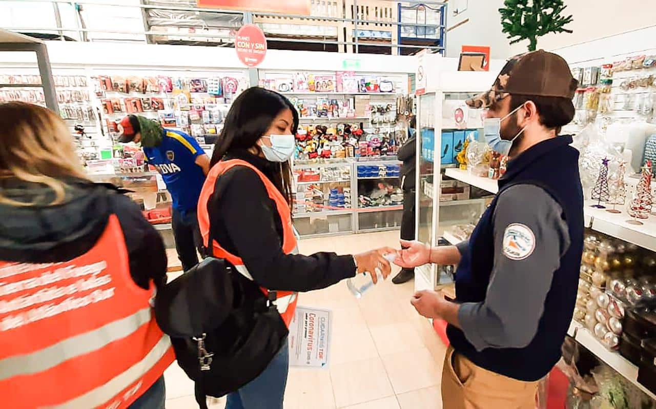 Tolhuin: Realizan control y concientización de las disposiciones sanitarias en distintos sectores