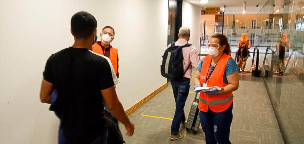En el Aeropuerto de Ushuaia, continúan los controles sanitarios