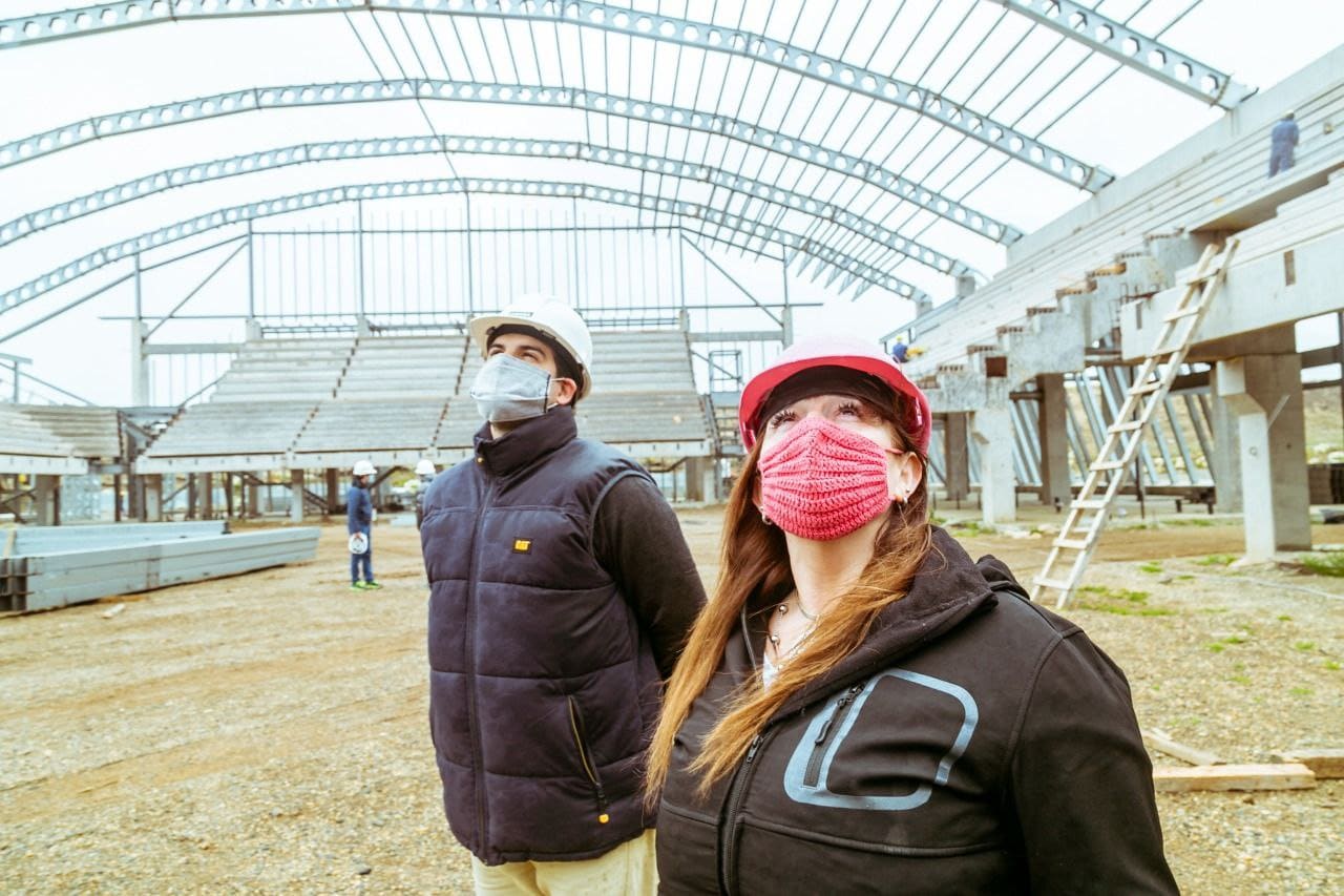 Avanza la obra del Microestadio de Río Grande