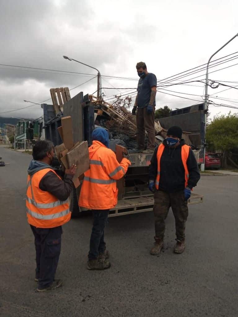 Realizaron una jornada de limpieza del barrio Malvinas