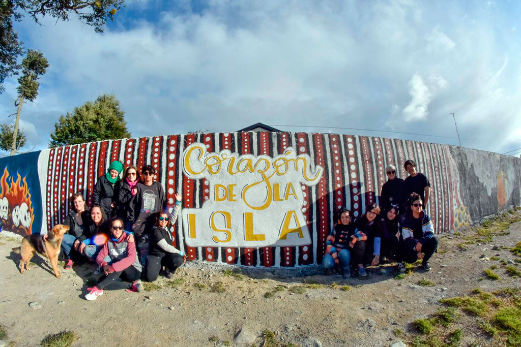 Se pueden inscribir al 2° encuentro de muralistas fueguinos en el Corazón de la Isla