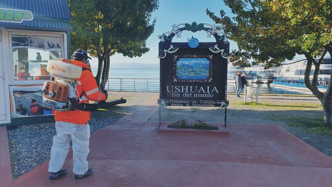 Se desinfectaron circuitos turísticos por el inicio de Semana Santa