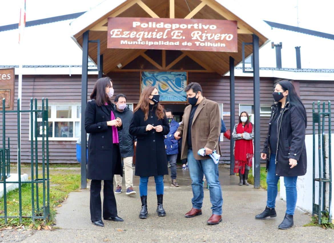 Tolhuin: la Secretaria Nacional de Deportes visitó el polideportivo Ezequiel Rivero