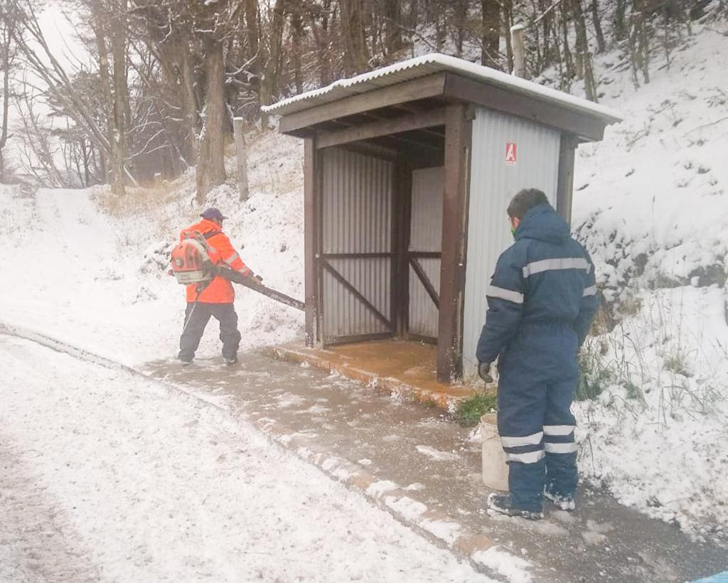 Comenzó el operativo invierno en la ciudad de Ushuaia