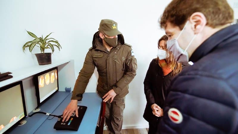 Junto a Frederic se pusó en marcha el scanner en la balanza sobre Ruta Nacional 3