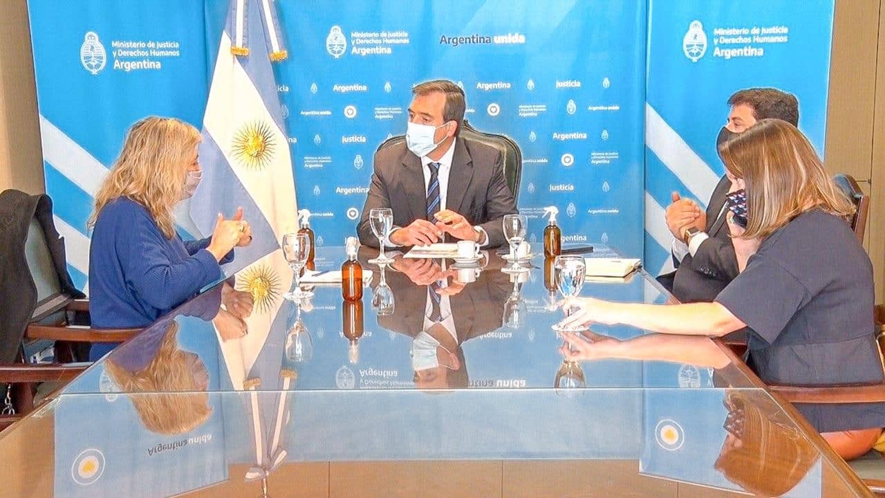 Chapperón se reunió con el ministro de Justicia y Derechos Humanos de Nación, Martin Soria