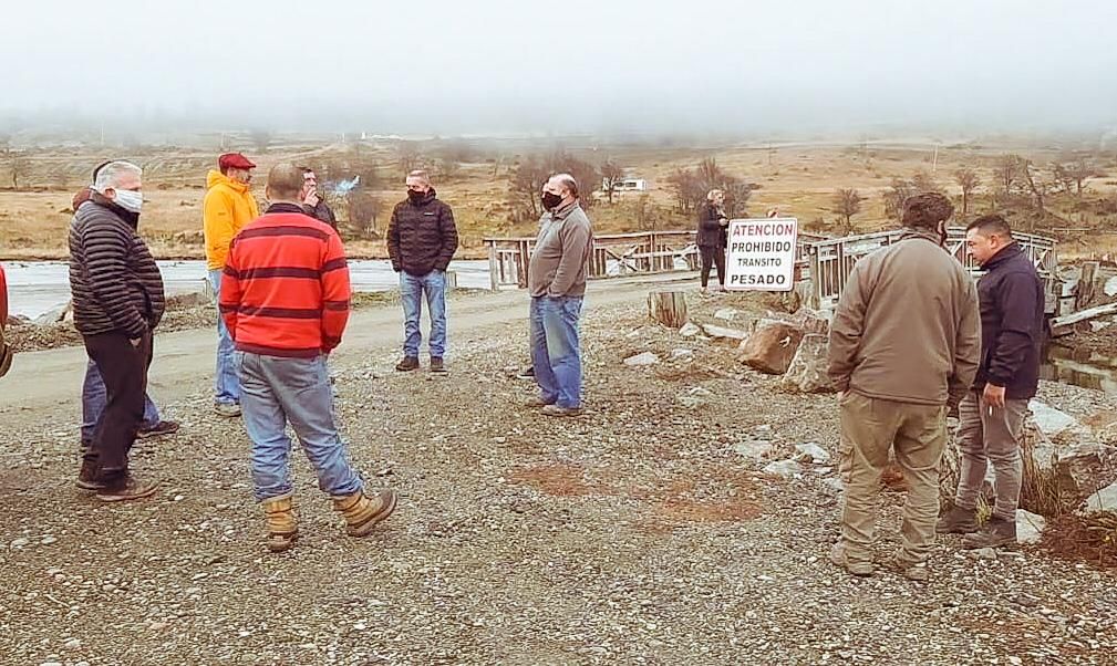 El presidente de Vialidad constató la obra en la Ruta Nº1 de Tolhuin