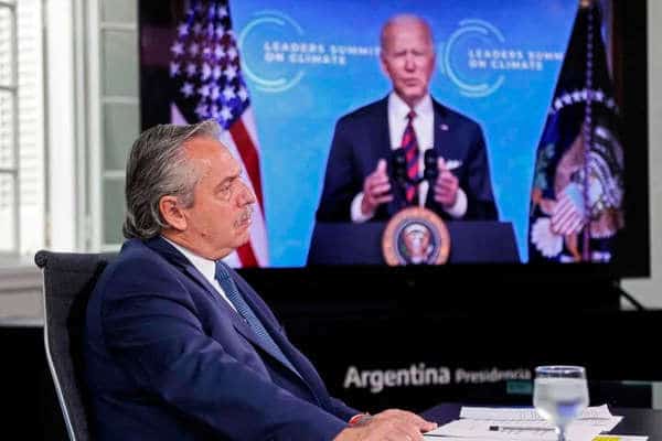 Biden le agradeció al Presidente de Argentina por su lucha contra el cambio climático