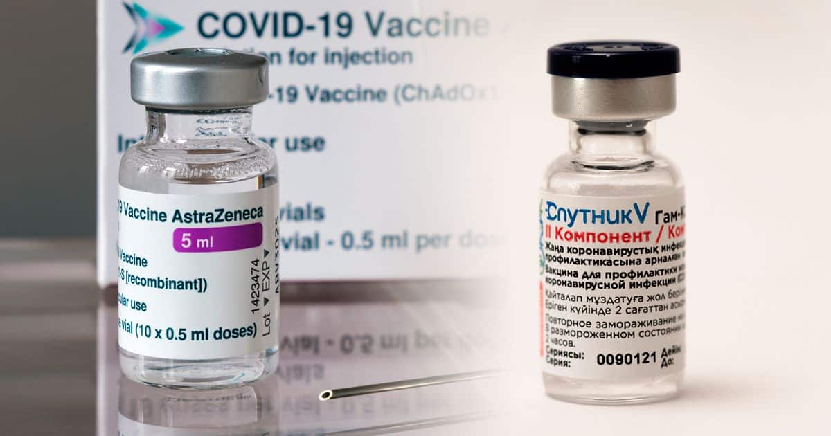 Resultados preliminares indican que es seguro combinar la Sputnik V y AstraZeneca