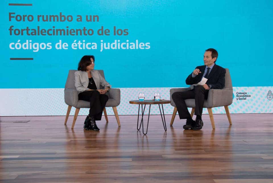 Código de Ética Judicial: «No se trata de echar culpas sino de buscar soluciones», dijo Battaini