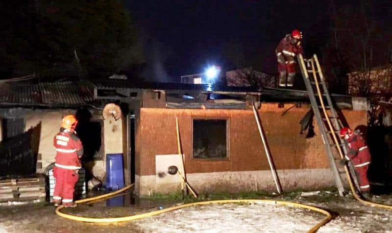 Una vivienda afectada por un incendio