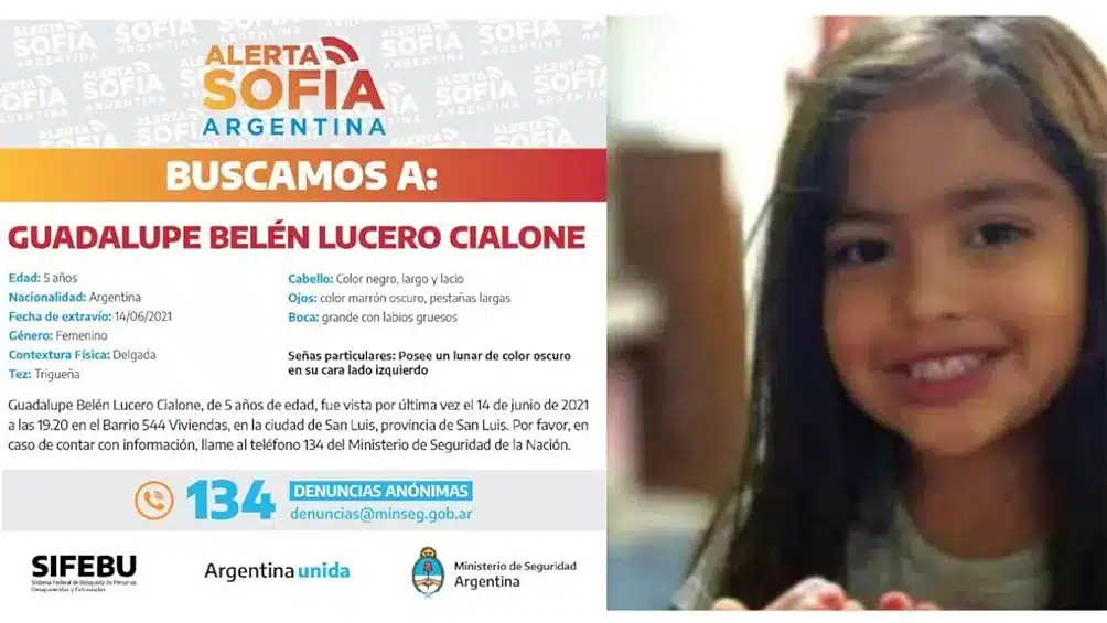 Pasaron más de 60 días desde que desapareció Guadalupe Lucero