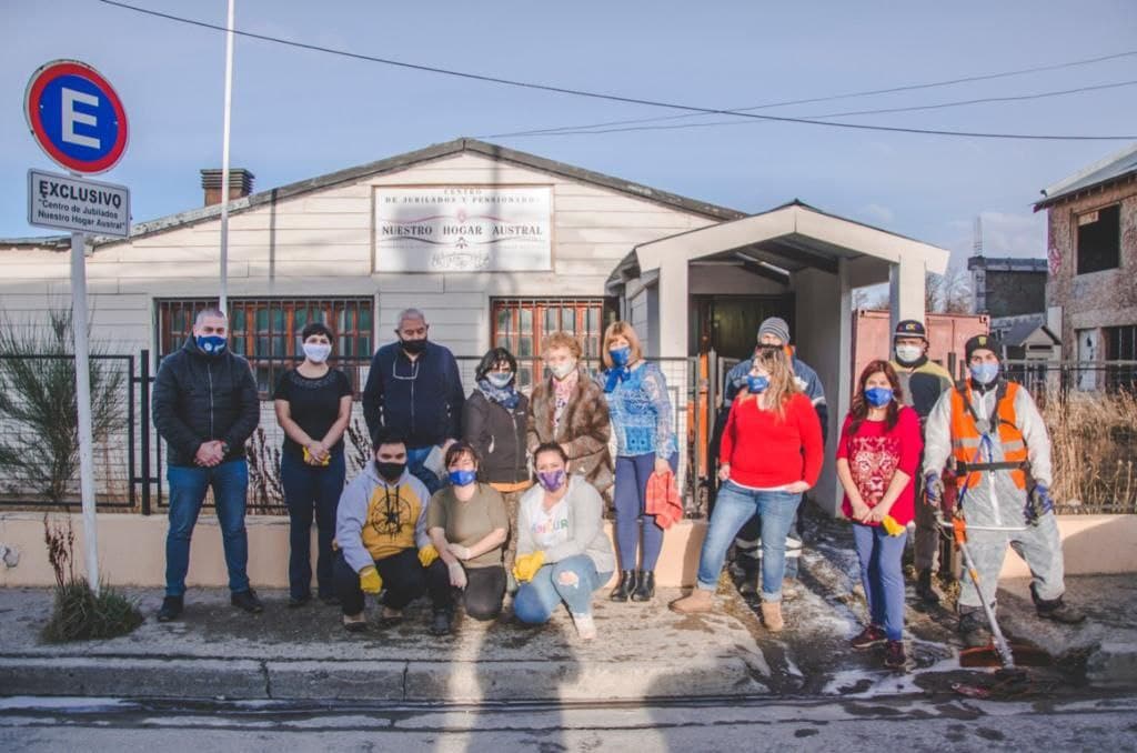 PAMI y el Municipio realizaron la puesta en valor del Centro de Jubilados “Nuestro Hogar Austral”