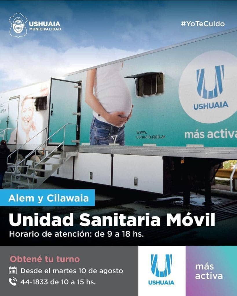 Comenzó la atención en la Unidad Sanitaria Móvil de la municipalidad de Ushuaia