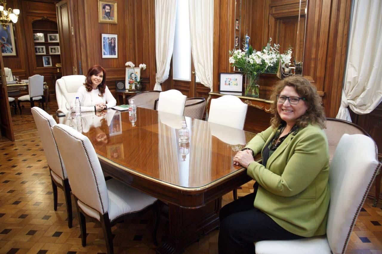Carolina Yutrovic y la vicepresidenta Cristina Fernández de Kirchner analizaron las preocupaciones de Tierra del Fuego