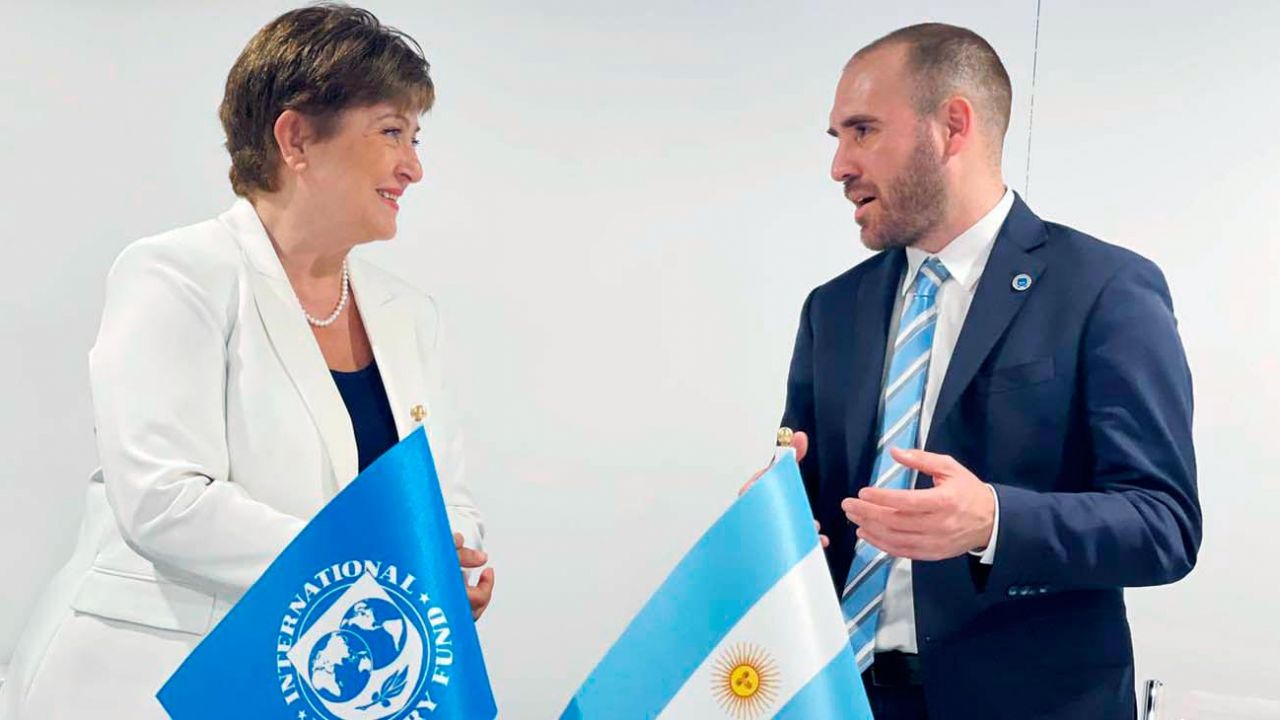 Martín Guzmán dialogó con la titular del FMI, Kristalina Georgieva