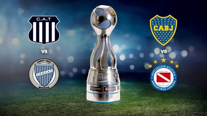 Copa Argentina confirmó las semifinales entre Boca-Argentinos y Talleres-Godoy Cruz
