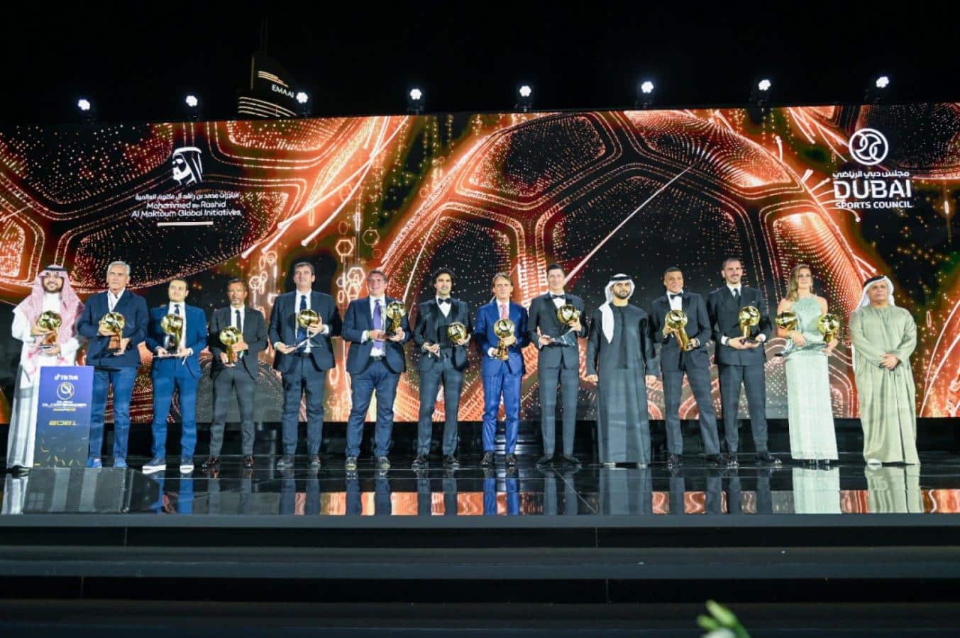 Se entregaron los premios Globe Soccer Awards