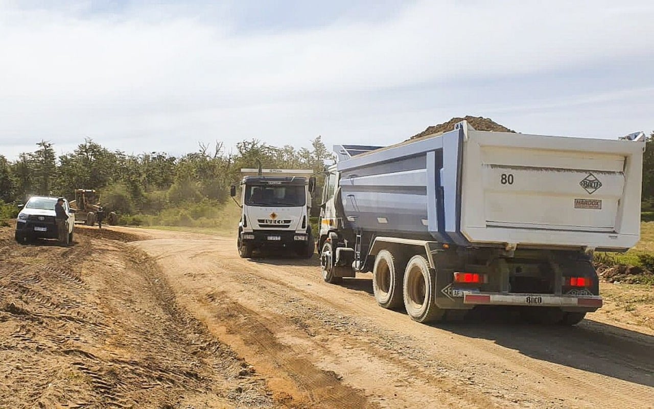 Realizan trabajos de mejoras en la ruta a Cabo San Pablo