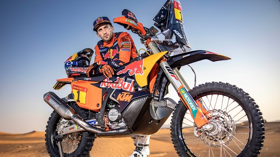 Dakar: el argentino Benavides quedó tercero en la clasificación general de motos