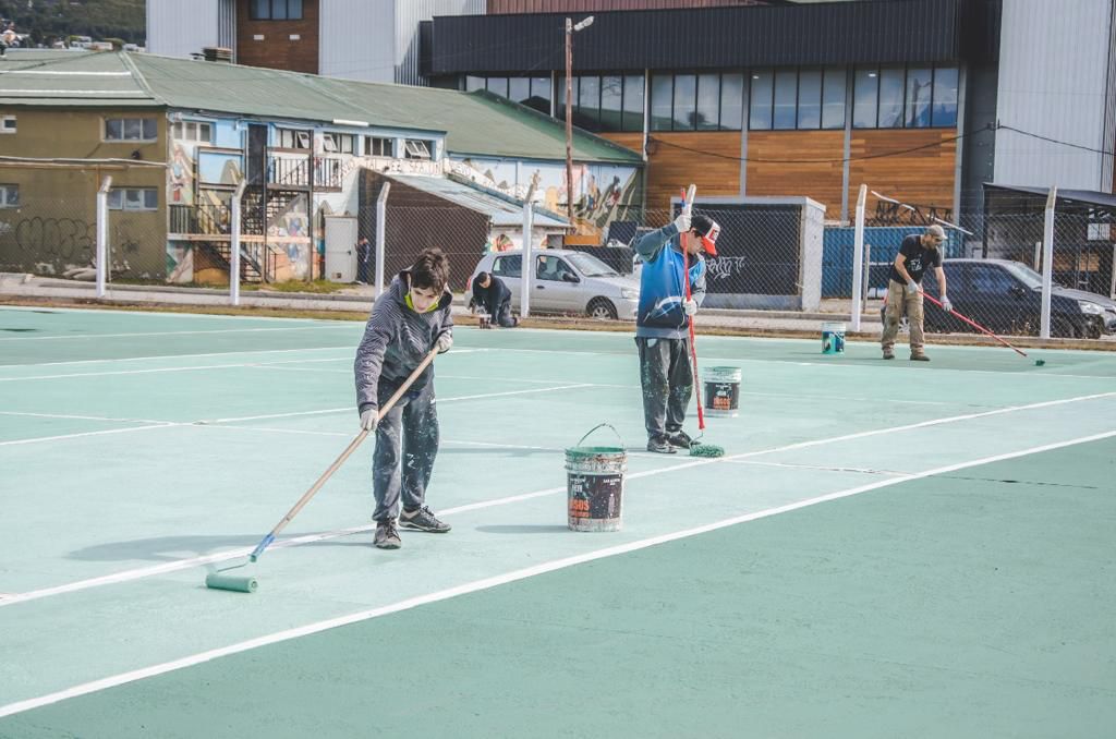 Finalizaron los arreglos en las canchas municipales de tenis