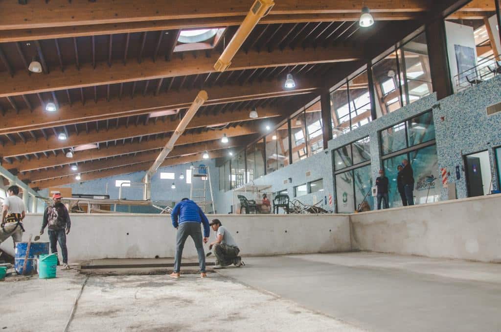 Trabajos finales en el Polo Deportivo de Andorra