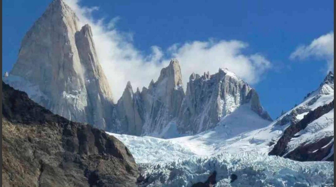 Dos escaladores heridos y atrapados en El Chaltén