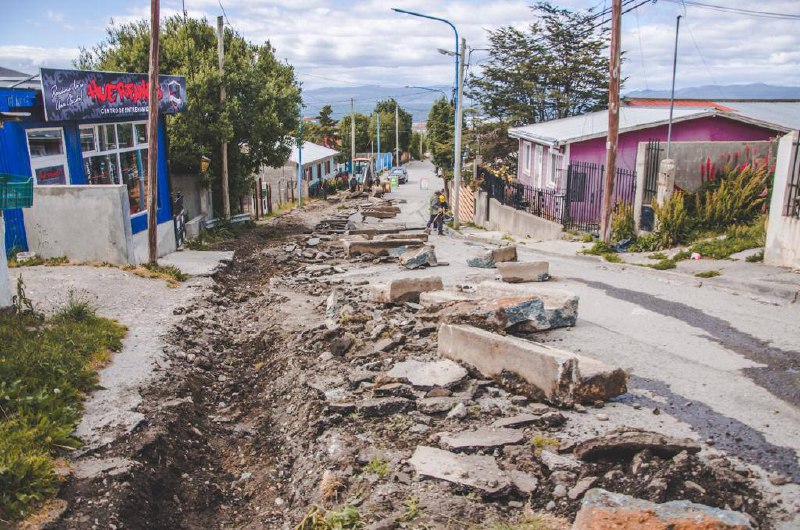 Comenzaron los trabajos de obras en los barrios La Cantera y San Vicente
