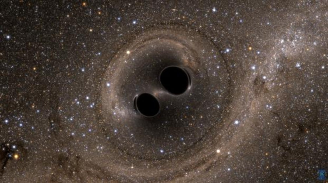 Encontraron 2 agujeros negros gigantes en vías de fusionarse