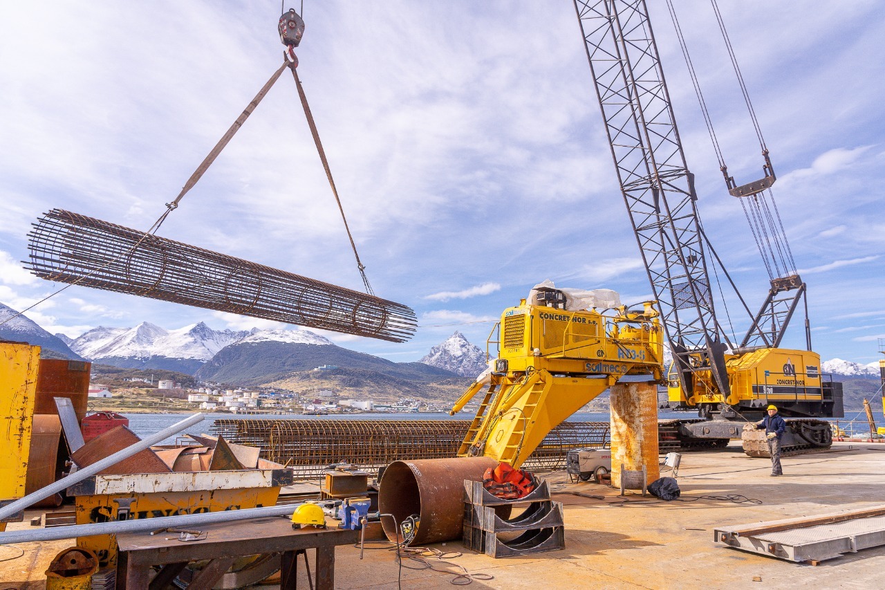 Continúan los trabajos de ampliación del Puerto