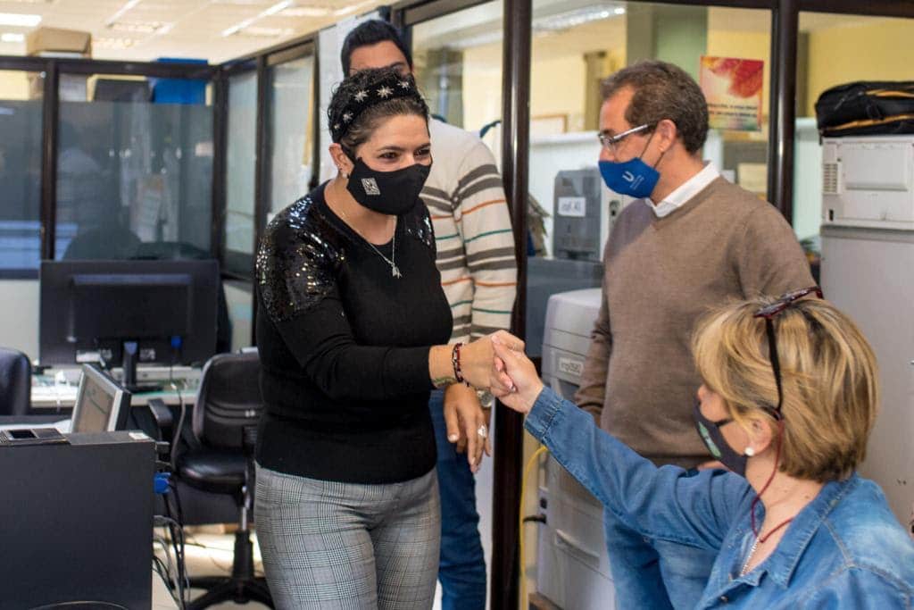 Yésica Garay recorrió las distintas áreas que dependen de la Secretaria de Gobierno