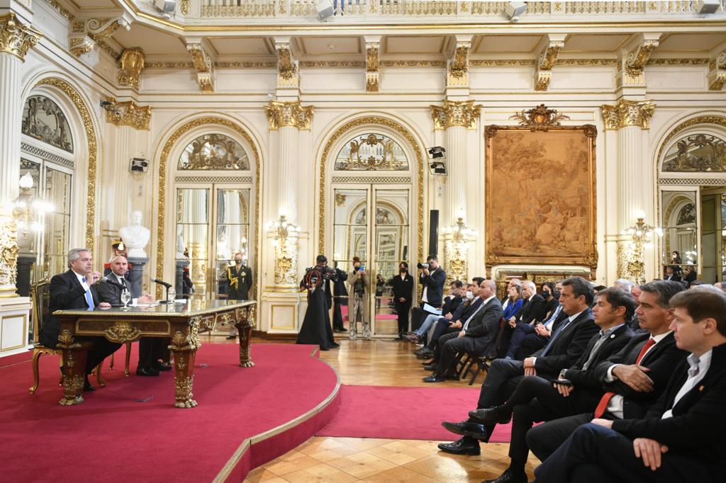 Melella participó de los anuncios realizados por el ministro de Economía, Martín Guzmán