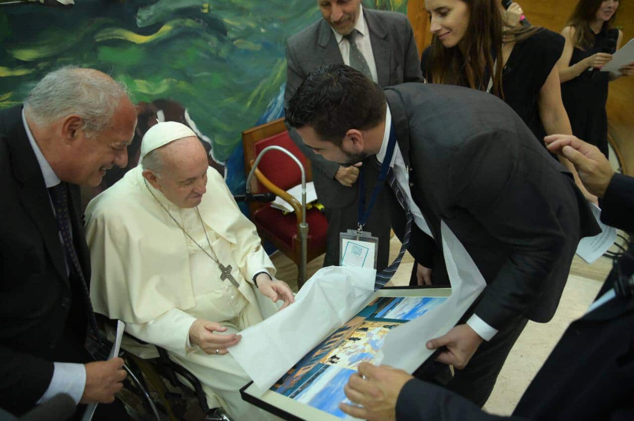 Sholas Occurrentes: Vuoto participó de un encuentro con el Papa Francisco