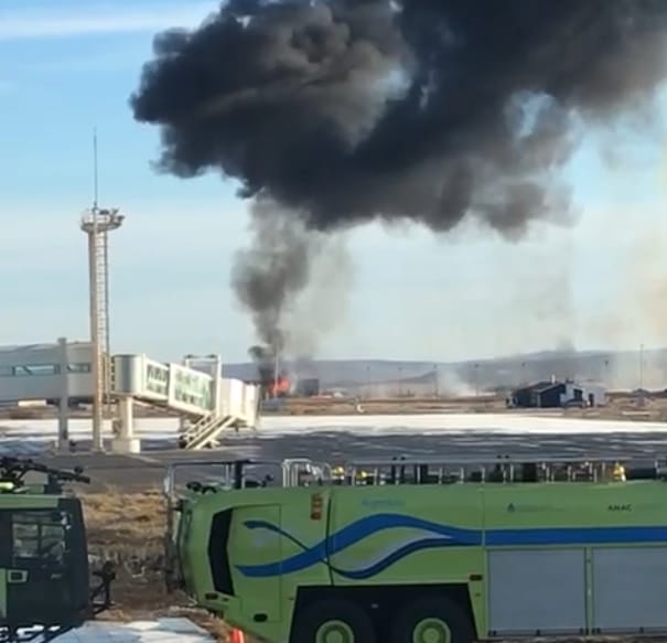 Realizan los peritajes sobre el avión sanitario