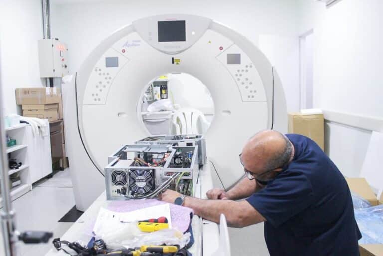 Se restableció el servicio de Tomografía computada en el HRU