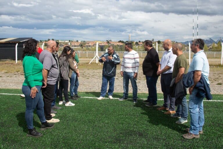 Vuoto recorrió las obras en la Cancha Hugo Lumbreras