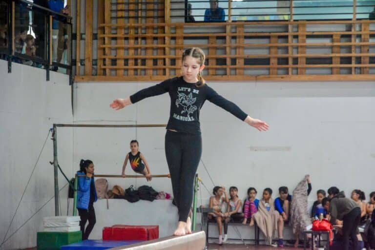 Se realizó un encuentro de gimnasia artística nivel 1 y 2