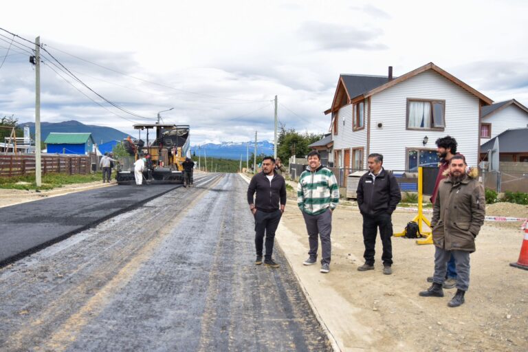 Nuevas calles pavimentadas para Tolhuin