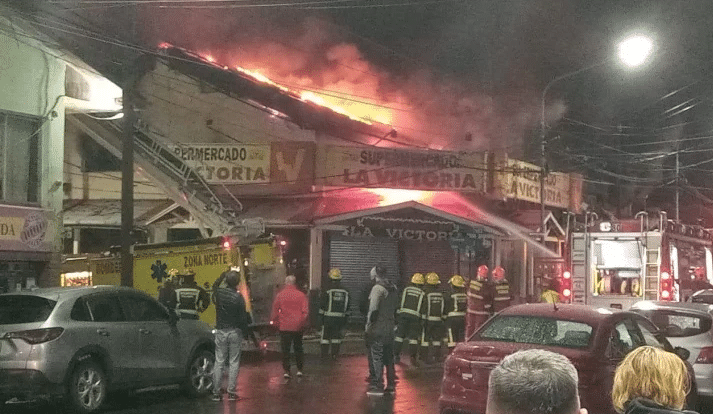 El incendio al supermercado fue intencional, hay un detenido