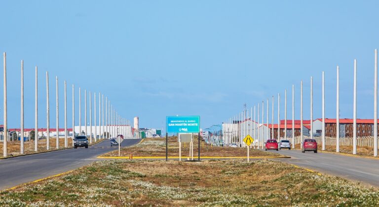 El municipio avanza con el alumbrado de la Av. San Martin Norte