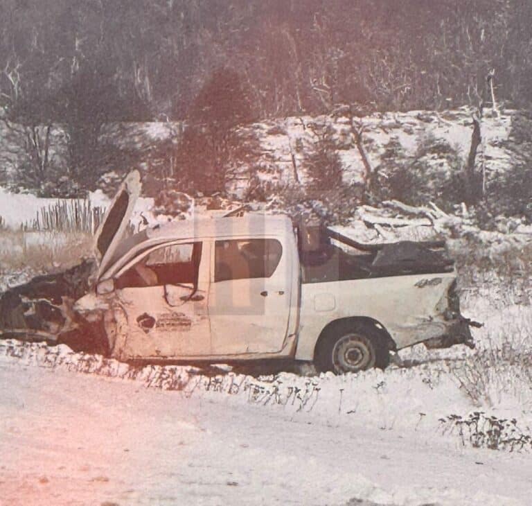 Violento accidente vehicular en la RN3, se activó el cordón sanitario hacia la ciudad de Ushuaia