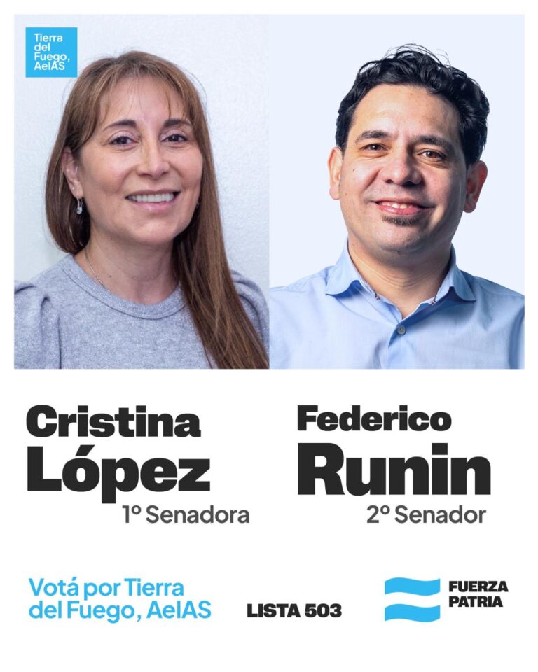 Fuerza Patria oficializó su lista de candidatos al Congreso Nacional por Tierra del Fuego AeIAS