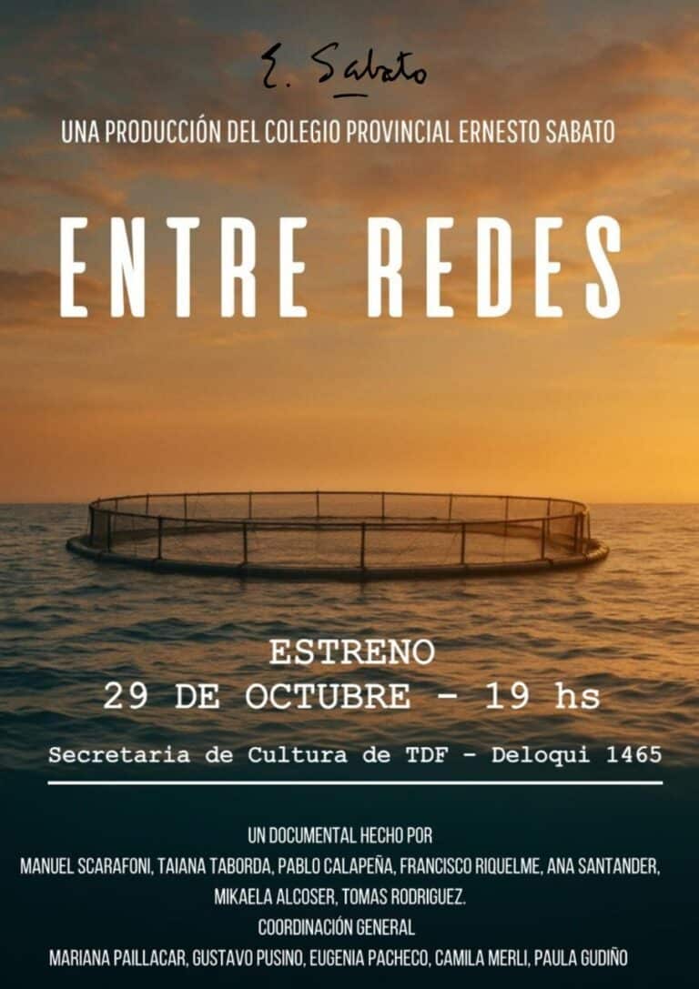 Estudiantes del Sabato presentan “Entre Redes”, un documental sobre salmonicultura