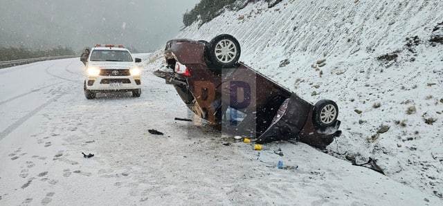 Vuelco en la Ruta Nacional 3 dejó cinco personas heridas