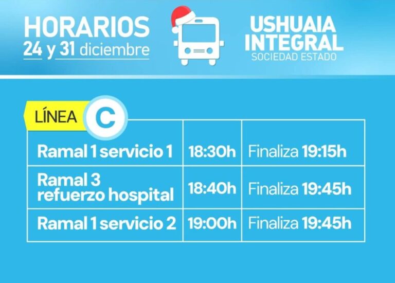 Horarios especiales de recolección de residuos para fin de año
