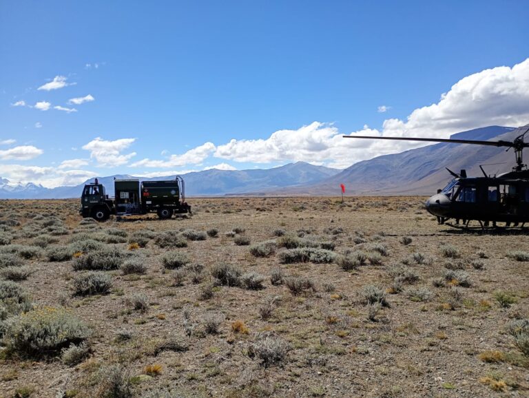 El Ejército asiste en los incendios de Santa Cruz y Chubut